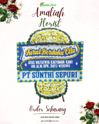 Papan Bunga Duka di Aik Mual