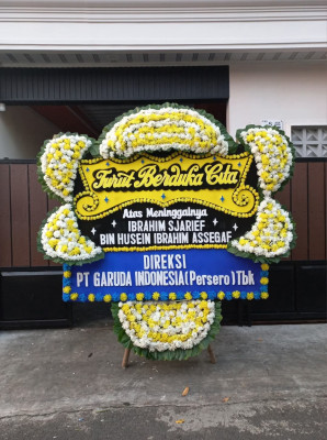 Papan Bunga Duka di Aik Mual